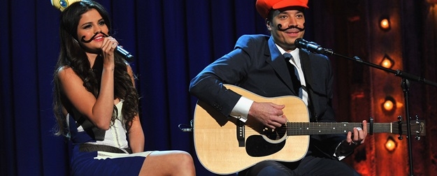 Selena Gomez Visits "Late Night With Jimmy Fallon"